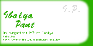 ibolya pant business card